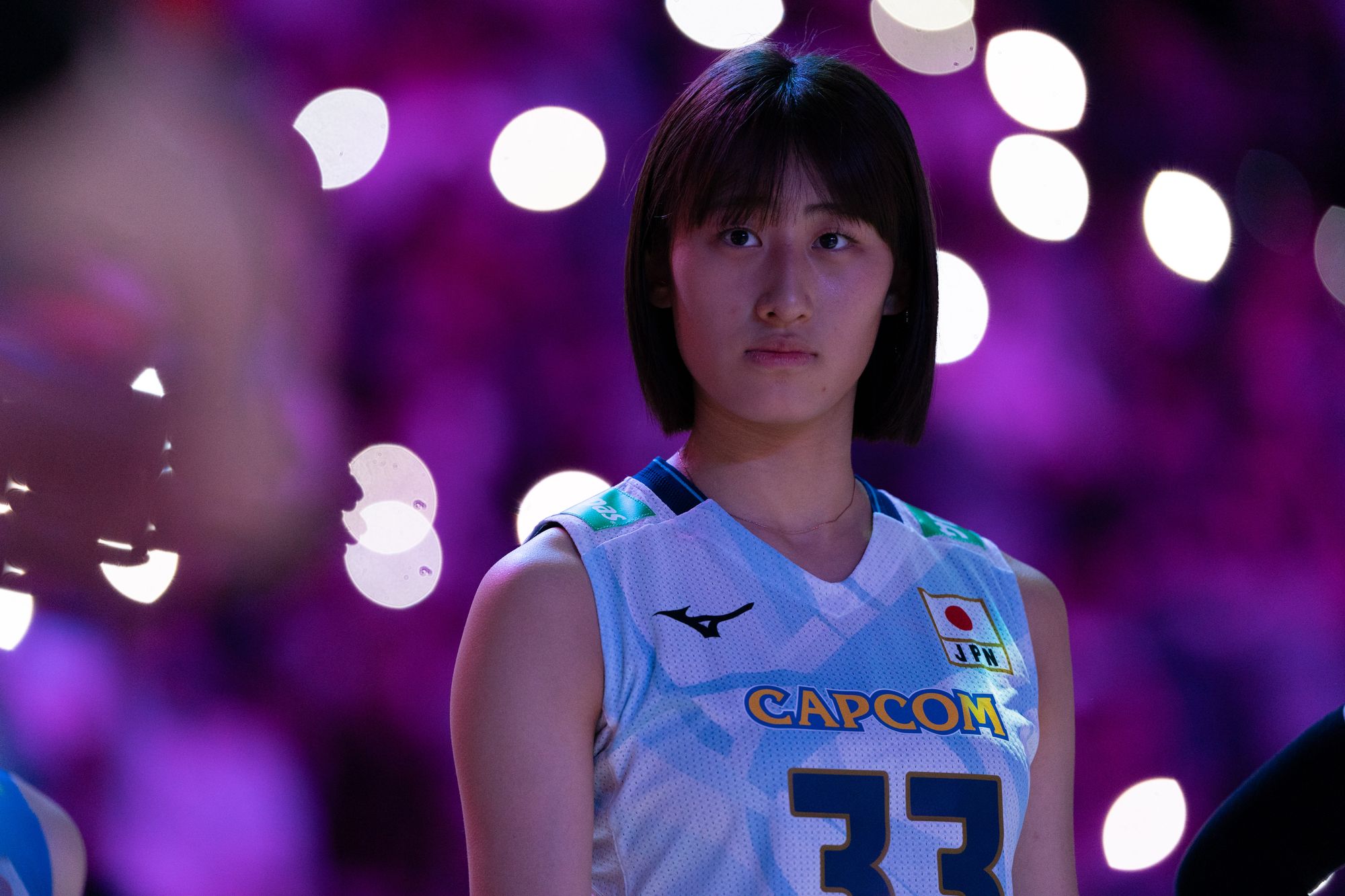 Team Japan player Miku Akimoto in the game.