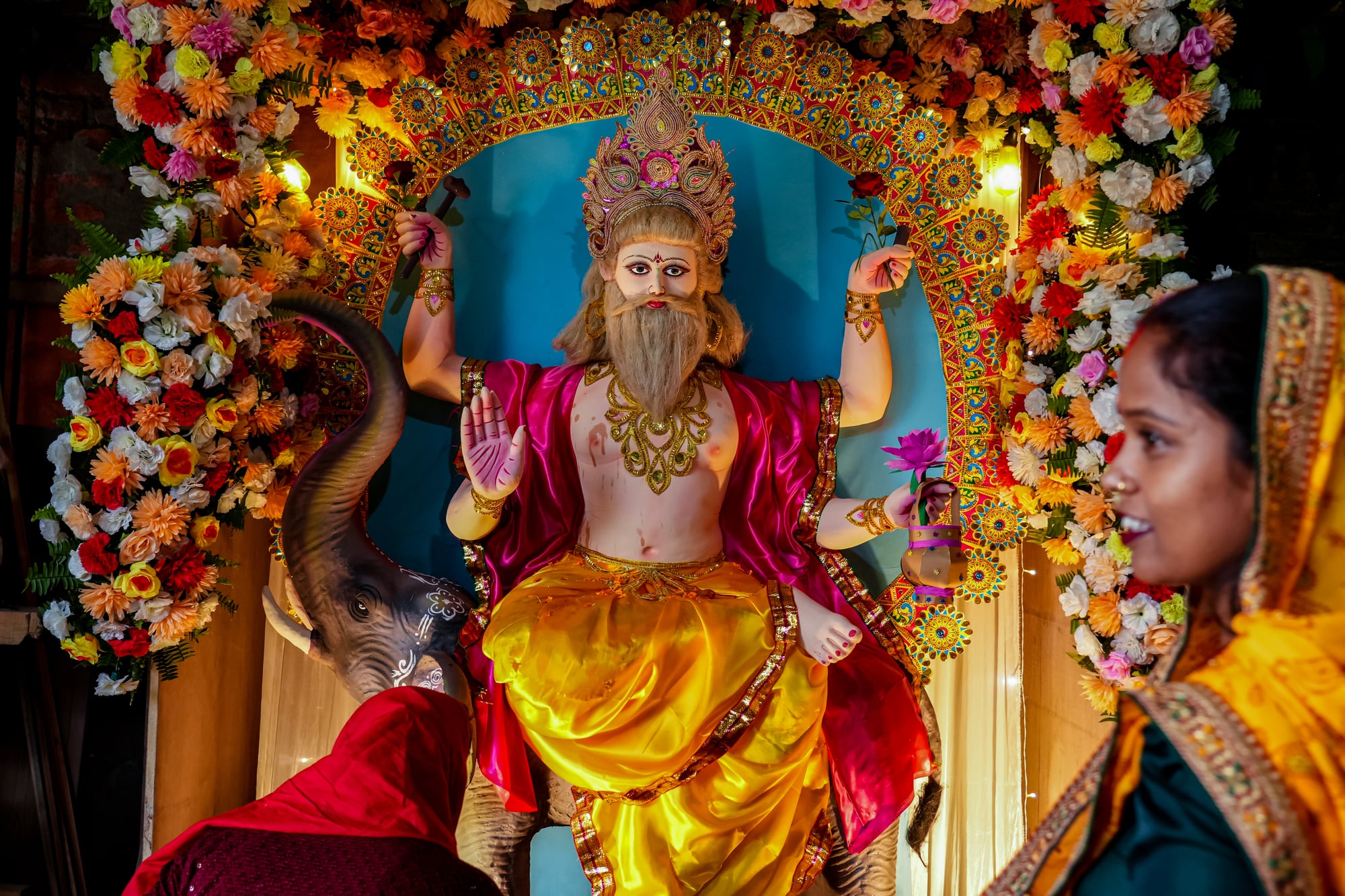 Hindu Devotees Observe Bishwakarma Puja with Faith in Lalitpur.