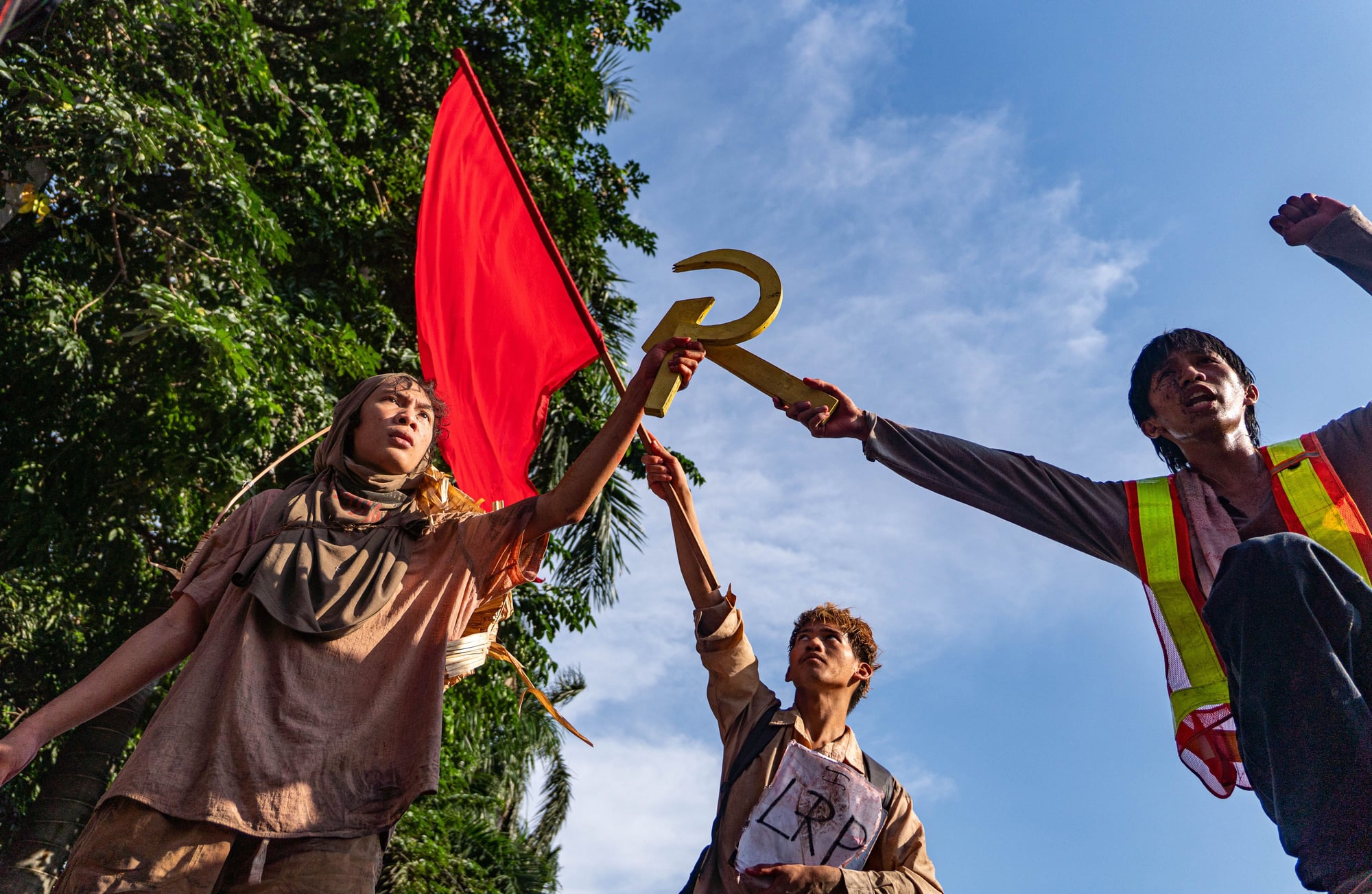 A demonstration marking the 54th anniversary of the declaration of Martial Law