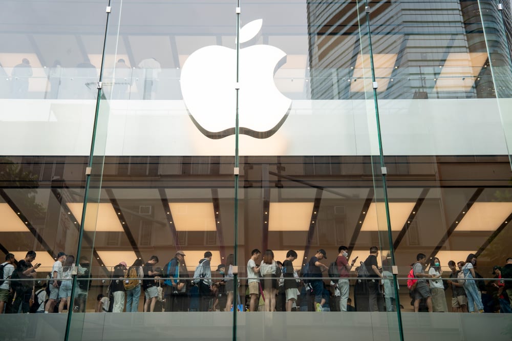 An Apple store in Hong Kong.