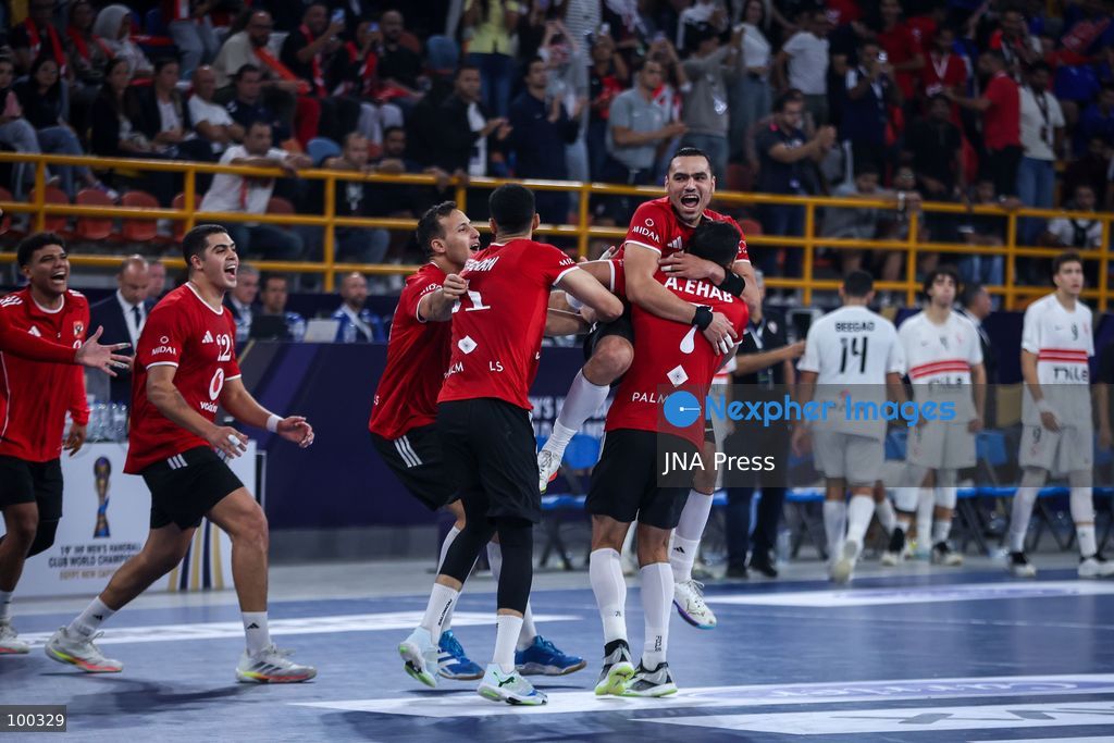 NEW ADMINISTRATIVE CAPITAL, EGYPT, OCTOBER 1, 2026: Zamalek and Al Ahly compete in the bronze medal match of the 19th IHF Men's Club World Championship at the New Administrative Capital Covered Hall. Al Ahly defeated Zamalek 30–25 to secure the bronze medal, with a 19–13 lead at half-time. Photo by Ayman Aref / JNA Press. (Photo by Ayman Aref/JNA Press via Nexpher Images)