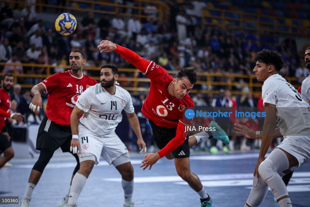 NEW ADMINISTRATIVE CAPITAL, EGYPT, OCTOBER 1, 2026: Zamalek and Al Ahly compete in the bronze medal match of the 19th IHF Men's Club World Championship at the New Administrative Capital Covered Hall. Al Ahly defeated Zamalek 30–25 to secure the bronze medal, with a 19–13 lead at half-time. Photo by Ayman Aref / JNA Press. (Photo by Ayman Aref/JNA Press via Nexpher Images)