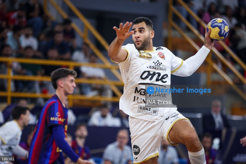 NEW ADMINISTRATIVE CAPITAL, EGYPT, OCTOBER 1, 2026: FC Barcelona and Veszprem HC compete in the final of the 19th IHF Men's Club World Championship at the New Administrative Capital Covered Hall. Veszprem defeated Barcelona 42–33 to claim their second title in the competition, after leading 22–16 at half-time. Photo by Ayman Aref / JNA Press. (Photo by Ayman Aref/JNA Press via Nexpher Images)
