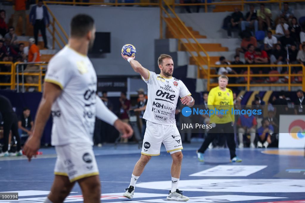 NEW ADMINISTRATIVE CAPITAL, EGYPT, OCTOBER 1, 2026: FC Barcelona and Veszprem HC compete in the final of the 19th IHF Men's Club World Championship at the New Administrative Capital Covered Hall. Veszprem defeated Barcelona 42–33 to claim their second title in the competition, after leading 22–16 at half-time. Photo by Ayman Aref / JNA Press. (Photo by Ayman Aref/JNA Press via Nexpher Images)