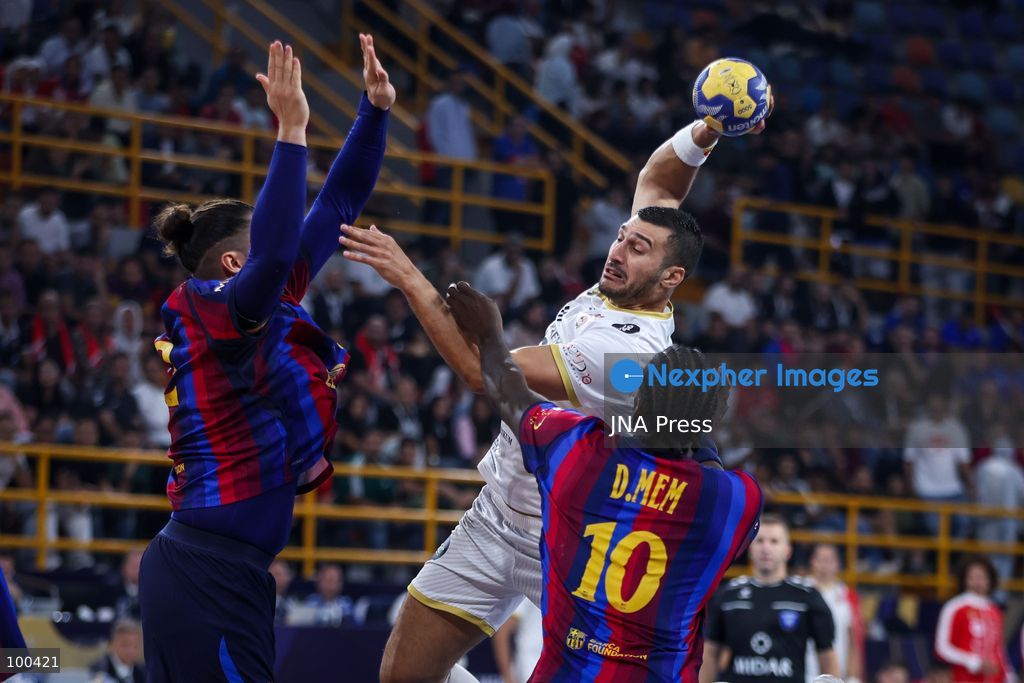 NEW ADMINISTRATIVE CAPITAL, EGYPT, OCTOBER 1, 2026: FC Barcelona and Veszprem HC compete in the final of the 19th IHF Men's Club World Championship at the New Administrative Capital Covered Hall. Veszprem defeated Barcelona 42–33 to claim their second title in the competition, after leading 22–16 at half-time. Photo by Ayman Aref / JNA Press. (Photo by Ayman Aref/JNA Press via Nexpher Images)