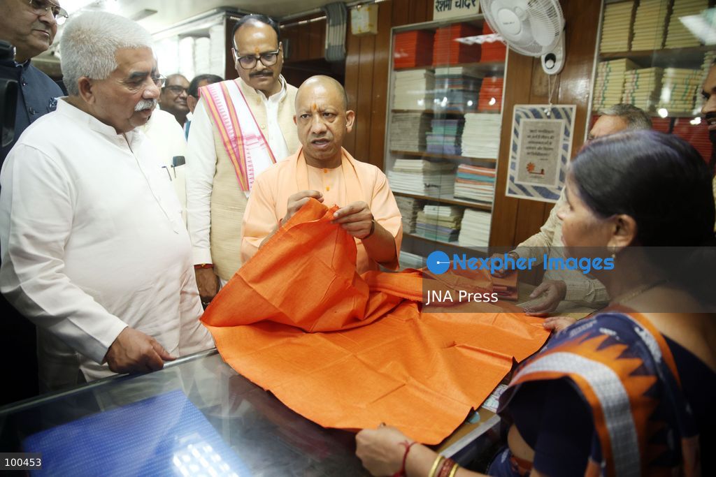 LUCKNOW, INDIA, OCTOBER 2, 2026: Uttar Pradesh Chief Minister Yogi Adityanath pays tribute to Mahatma Gandhi and former Indian Prime Minister Lal Bahadur Shastri on their birth anniversaries at Gandhi Ashram in Lucknow, India. Photo by Jitendra Prakash / JNA Press. (Photo by Jitendra Prakash/JNA Press via Nexpher Images)