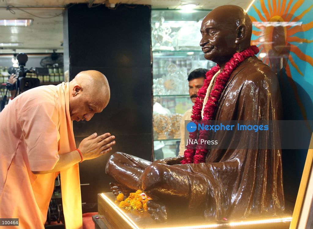 LUCKNOW, INDIA, OCTOBER 2, 2026: Uttar Pradesh Chief Minister Yogi Adityanath pays tribute to Mahatma Gandhi and former Indian Prime Minister Lal Bahadur Shastri on their birth anniversaries at Gandhi Ashram in Lucknow, India. Photo by Jitendra Prakash / JNA Press. (Photo by Jitendra Prakash/JNA Press via Nexpher Images)