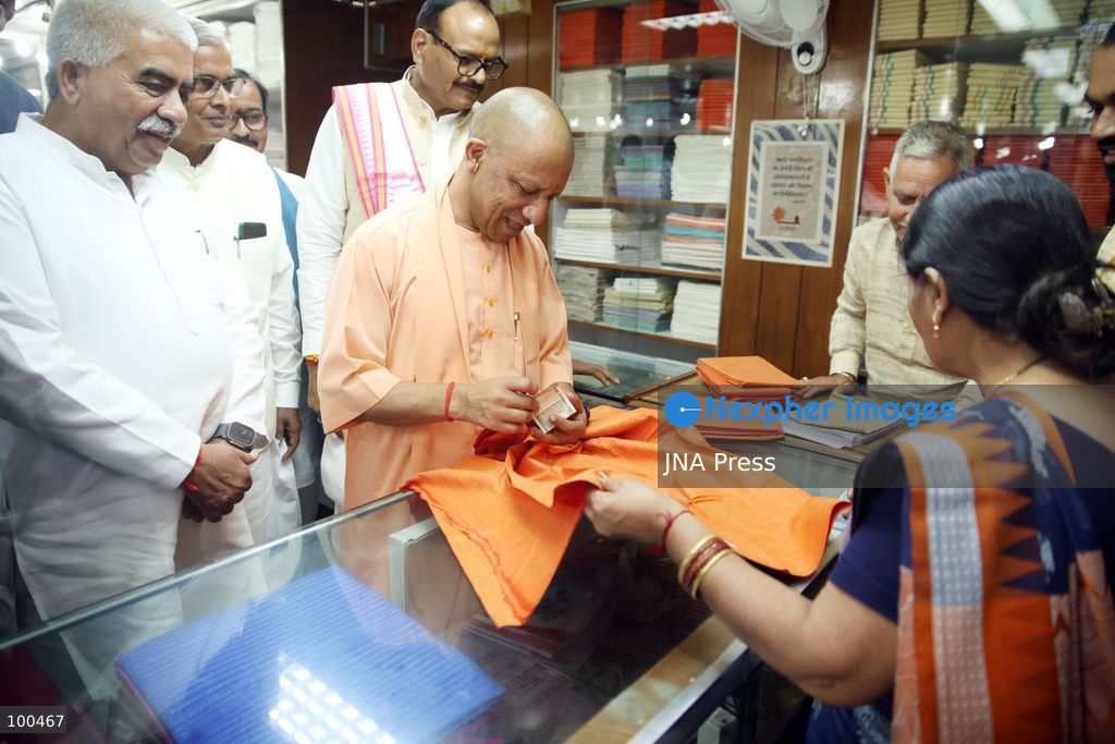 LUCKNOW, INDIA, OCTOBER 2, 2026: Uttar Pradesh Chief Minister Yogi Adityanath pays tribute to Mahatma Gandhi and former Indian Prime Minister Lal Bahadur Shastri on their birth anniversaries at Gandhi Ashram in Lucknow, India. Photo by Jitendra Prakash / JNA Press. (Photo by Jitendra Prakash/JNA Press via Nexpher Images)