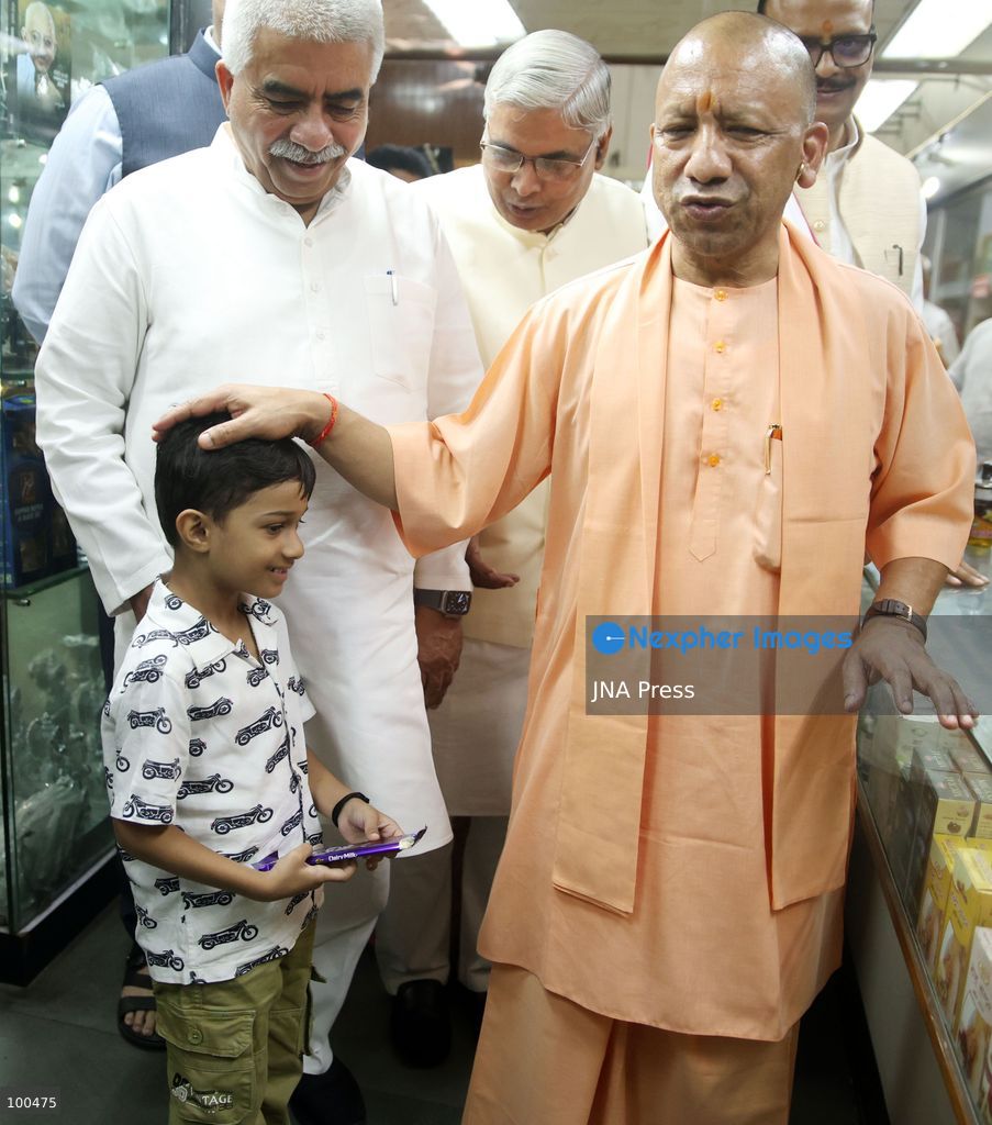 LUCKNOW, INDIA, OCTOBER 2, 2026: Uttar Pradesh Chief Minister Yogi Adityanath pays tribute to Mahatma Gandhi and former Indian Prime Minister Lal Bahadur Shastri on their birth anniversaries at Gandhi Ashram in Lucknow, India. Photo by Jitendra Prakash / JNA Press. (Photo by Jitendra Prakash/JNA Press via Nexpher Images)