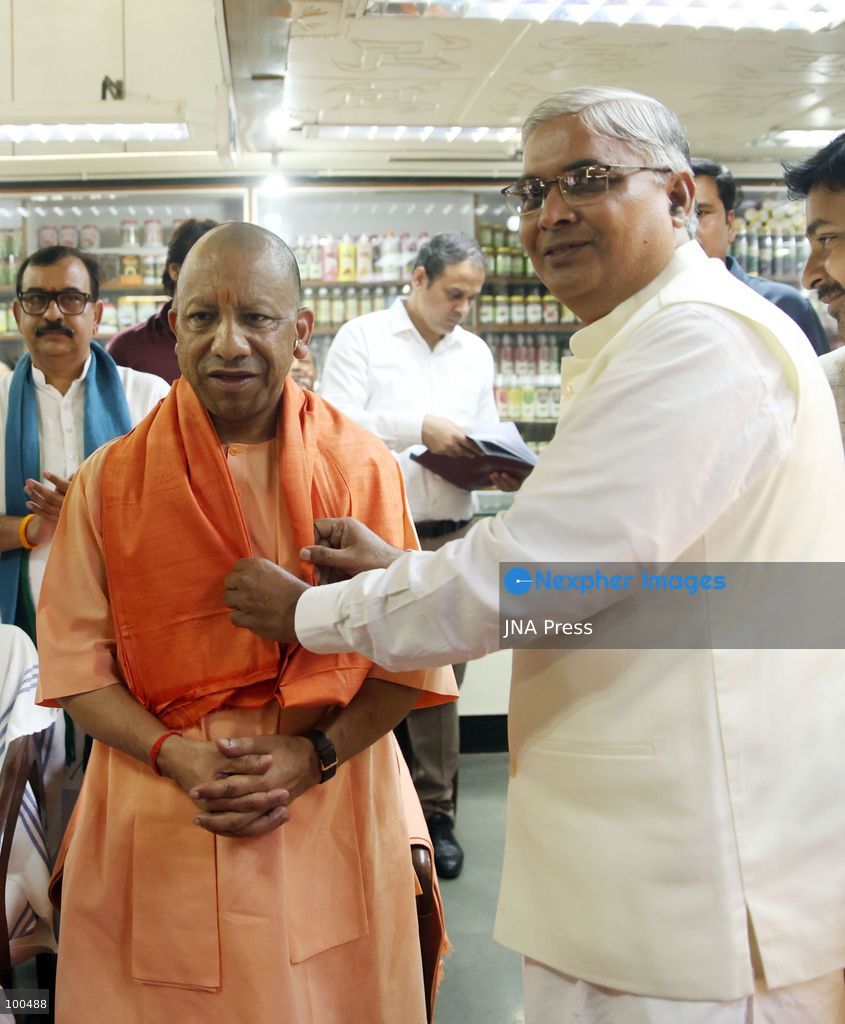 LUCKNOW, INDIA, OCTOBER 2, 2026: Uttar Pradesh Chief Minister Yogi Adityanath pays tribute to Mahatma Gandhi and former Indian Prime Minister Lal Bahadur Shastri on their birth anniversaries at Gandhi Ashram in Lucknow, India. Photo by Jitendra Prakash / JNA Press. (Photo by Jitendra Prakash/JNA Press via Nexpher Images)
