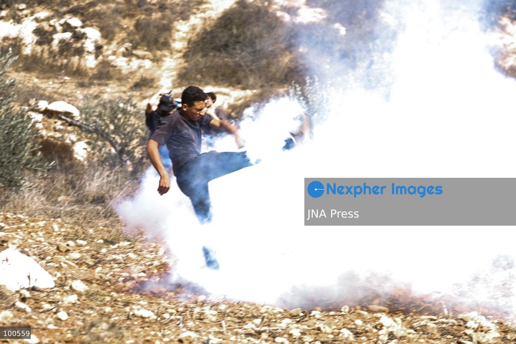 BEITA, NABLUS, PALESTINE – OCTOBER 2, 2026: Israeli settlers and Israeli forces attacked Palestinian farmers while they were picking olives in the Jabal Al-Arma area, east of Beita, south of Nablus. Settlers fired live ammunition toward the farmers, with no injuries reported. According to the Palestinian Red Crescent Society, Israeli forces also beat a 46-year-old Palestinian farmer during raids on olive farms in Beita. Witnesses told Anadolu that Israeli forces fired stun grenades and tear gas at farmers in the Jabal Al-Arma area, forcing them to leave. The olive harvest begins in early October and continues through the end of November, making it an important agricultural and economic season for Palestinian communities. The Palestinian Colonization and Wall Resistance Commission reported that more than 45,000 trees were cut down or damaged across the West Bank during the first half of 2026, including more than 26,000 olive trees. Photo by Salman Mohsen Alkhatib / JNA Press. (Photo by Salman Mohsen Alkhatib/JNA Press via Nexpher Images)