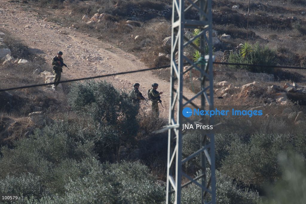 BEITA, NABLUS, PALESTINE – OCTOBER 2, 2026: Israeli settlers and Israeli forces attacked Palestinian farmers while they were picking olives in the Jabal Al-Arma area, east of Beita, south of Nablus. Settlers fired live ammunition toward the farmers, with no injuries reported. According to the Palestinian Red Crescent Society, Israeli forces also beat a 46-year-old Palestinian farmer during raids on olive farms in Beita. Witnesses told Anadolu that Israeli forces fired stun grenades and tear gas at farmers in the Jabal Al-Arma area, forcing them to leave. The olive harvest begins in early October and continues through the end of November, making it an important agricultural and economic season for Palestinian communities. The Palestinian Colonization and Wall Resistance Commission reported that more than 45,000 trees were cut down or damaged across the West Bank during the first half of 2026, including more than 26,000 olive trees. Photo by Salman Mohsen Alkhatib / JNA Press. (Photo by Salman Mohsen Alkhatib/JNA Press via Nexpher Images)