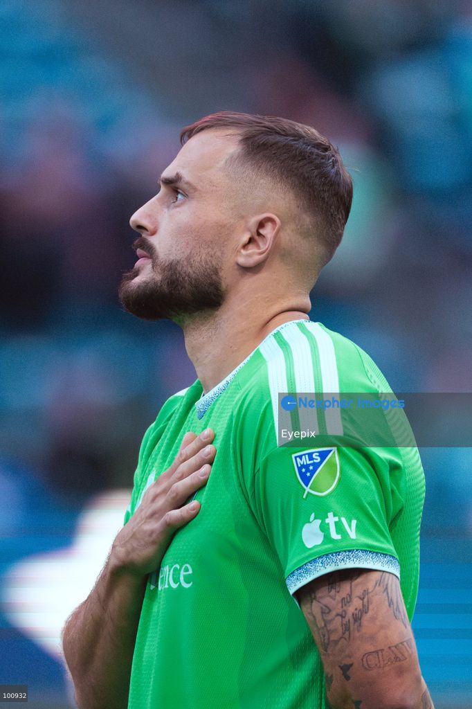 Jordan Morris #13 of Seattle Sounders FC looks on during the MLS match between Sounders FC and Sporting Kansas City at Lumen Field. on October 1, 2026 in Seattle, Washington. (Photo by Jules Doyle/ Eyepix Group) (Photo by Jules Doyle/ Eyepix Group/Eyepix via Nexpher Images)