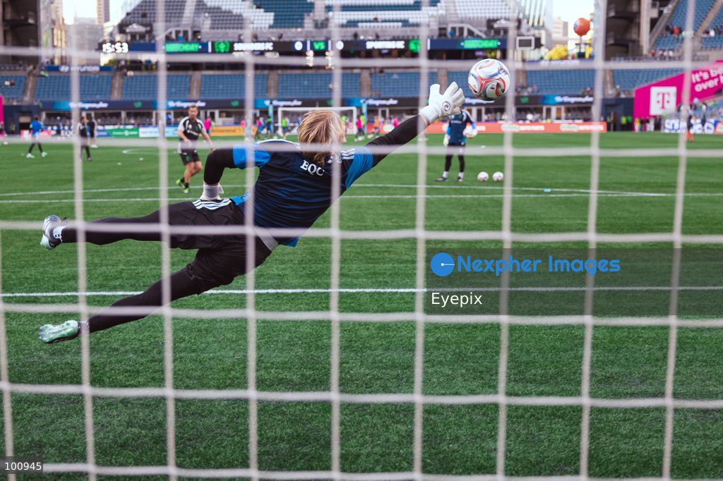 Andrew Thomas #26 goalkeeper of Seattle Sounders FC dives for the ball during the MLS match between Sounders FC and Sporting Kansas City at Lumen Field. on October 1, 2026 in Seattle, Washington. (Photo by Jules Doyle/ Eyepix Group) (Photo by Jules Doyle/ Eyepix Group/Eyepix via Nexpher Images)