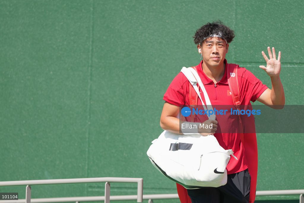 Hong Kong Tennis player, Coleman Wong Chak-lam during the Men's Final at the 2026 Asian games on October 3, 2026 in Nagoya, Japan. (Photo by Ellan Mad/Nexpher Images)