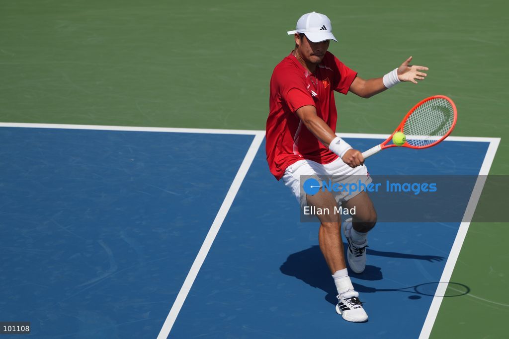 China Tennis player, Wu Yibing during the Men's Final at the 2026 Asian games on October 3, 2026 in Nagoya, Japan. (Photo by Ellan Mad/Nexpher Images)