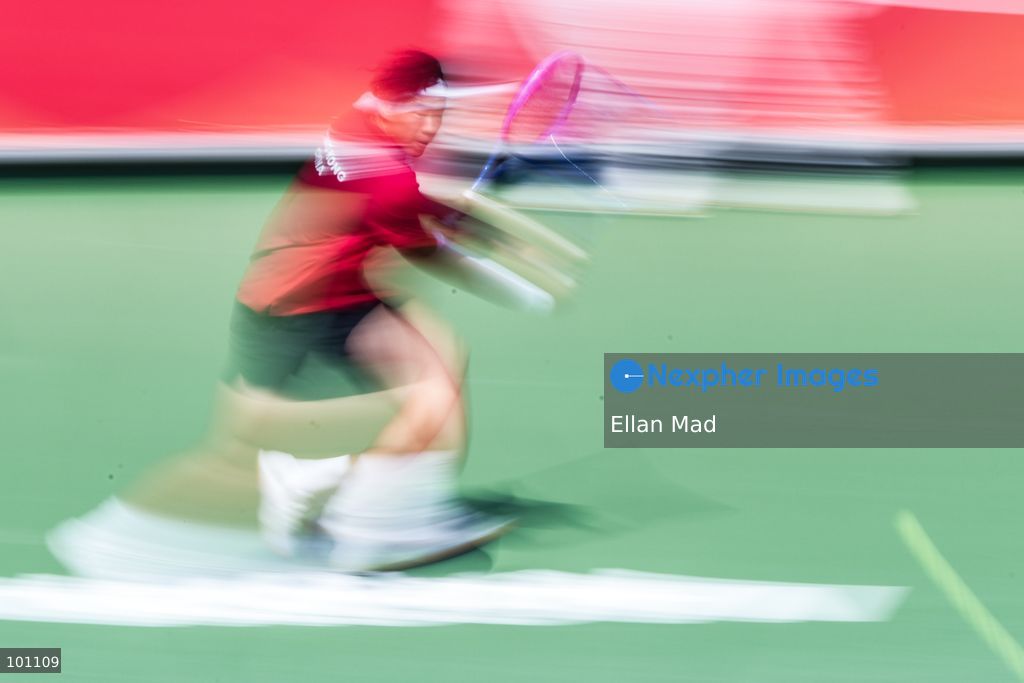 Hong Kong Tennis player, Coleman Wong Chak-lam during the Men's Final at the 2026 Asian games on October 3, 2026 in Nagoya, Japan. (Photo by Ellan Mad/Nexpher Images)