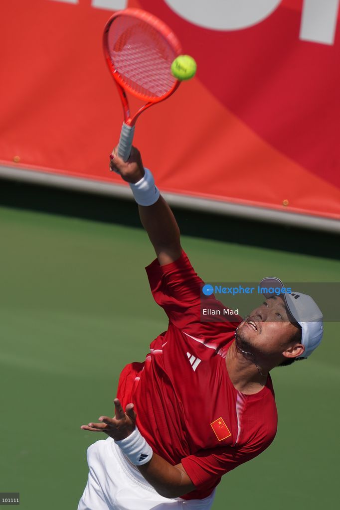 China Tennis player, Wu Yibing during the Men's Final at the 2026 Asian games on October 3, 2026 in Nagoya, Japan. (Photo by Ellan Mad/Nexpher Images)