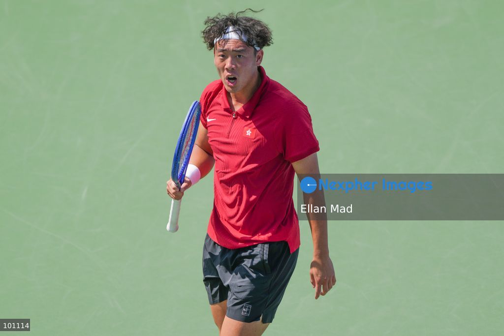 Hong Kong Tennis player, Coleman Wong Chak-lam during the Men's Final at the 2026 Asian games on October 3, 2026 in Nagoya, Japan. (Photo by Ellan Mad/Nexpher Images)