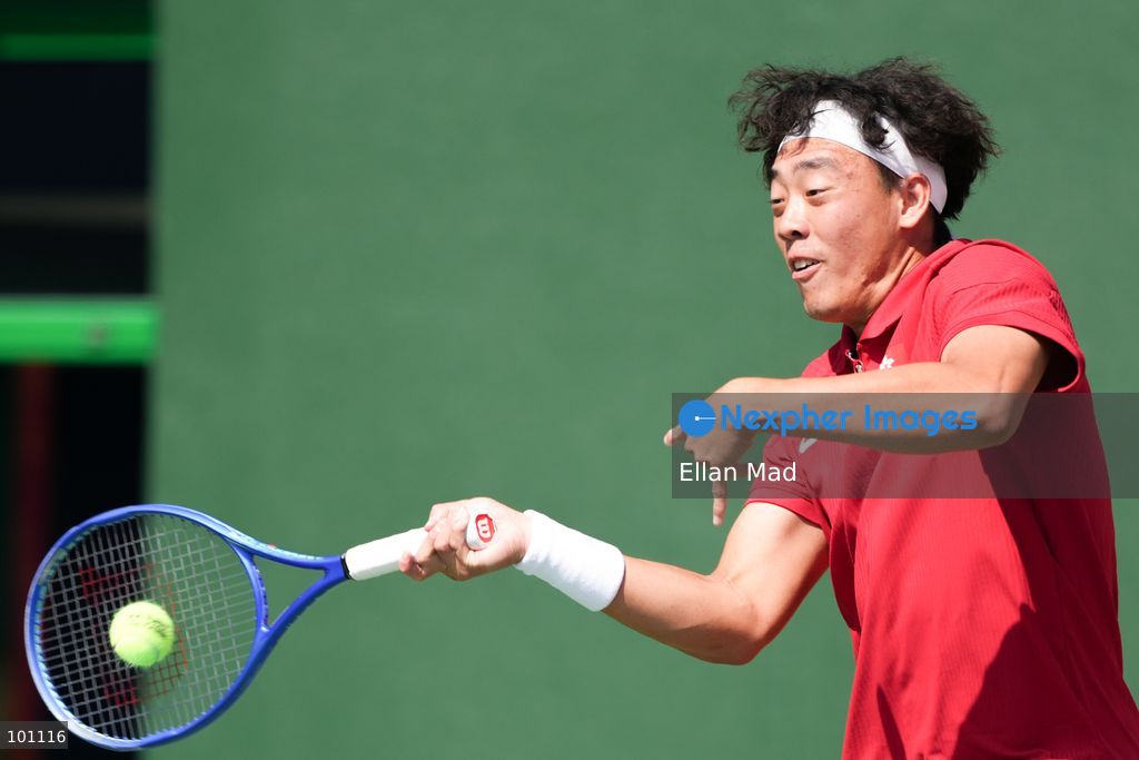 Hong Kong Tennis player, Coleman Wong Chak-lam during the Men's Final at the 2026 Asian games on October 3, 2026 in Nagoya, Japan. (Photo by Ellan Mad/Nexpher Images)