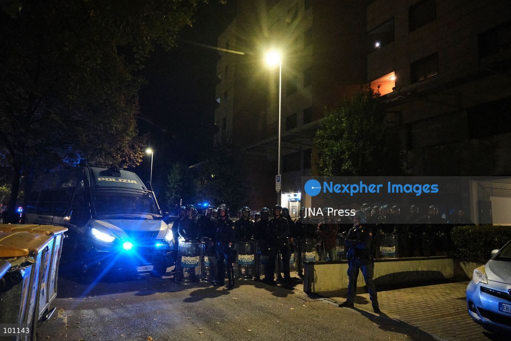 BOLOGNA, ITALY, OCTOBER 2, 2026: Hundreds of demonstrators march through Bologna during a protest against what organizers describe as state and police violence, one year after clashes during a pro-Palestinian demonstration on Viale Masini. Lince, an activist who suffered permanent damage to one eye after being struck by a tear gas canister during the October 2, 2025 demonstration, addressed participants before the march proceeded toward the site where she was injured. The demonstration was organized by the Lince campaign and Giovani Palestinesi. Photo by Lorenzo Paini / JNA Press. (Photo by Lorenzo Pasini/JNA Press via Nexpher Images)