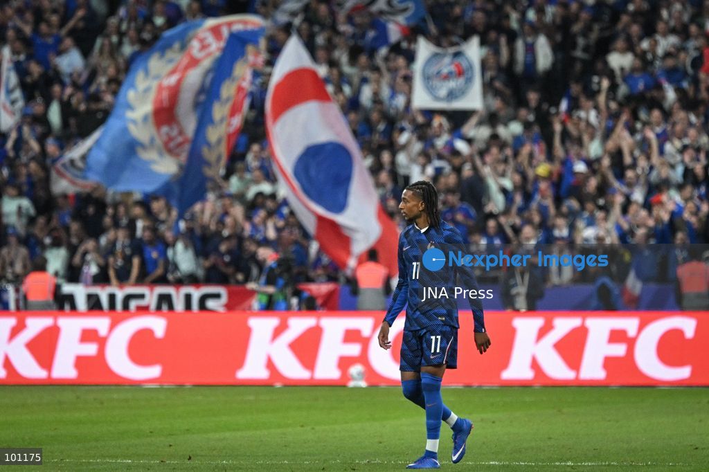PARIS, FRANCE - OCTOBER 2, 2026: French forward Michael Olise walks on the pitch during the Nations League football match between France and Italy at the Stade de France stadium in Saint Denis near Paris on October 2, 2026. Photo by Firas Abdullah / JNA Press (Photo by Firas Abdullah/JNA Press via Nexpher Images)