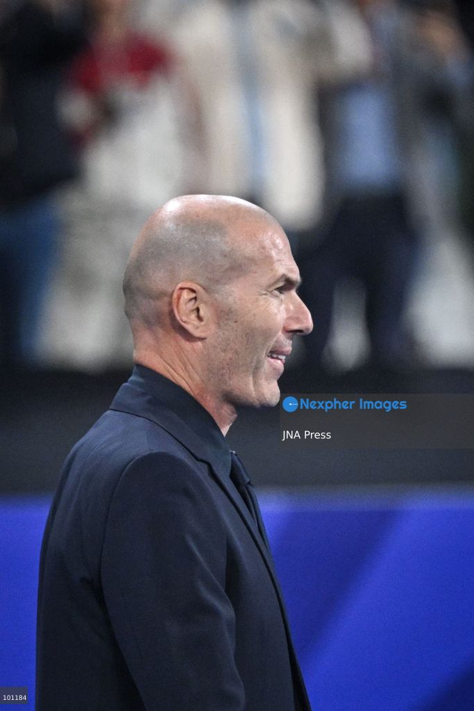 PARIS, FRANCE - OCTOBER 2, 2026: French national football team head coach Zinedine Zidane looks on during the Nations League football match between France and Italy at the Stade de France stadium in Saint Denis near Paris on October 2, 2026. Photo by Firas Abdullah / JNA Press (Photo by Firas Abdullah/JNA Press via Nexpher Images)