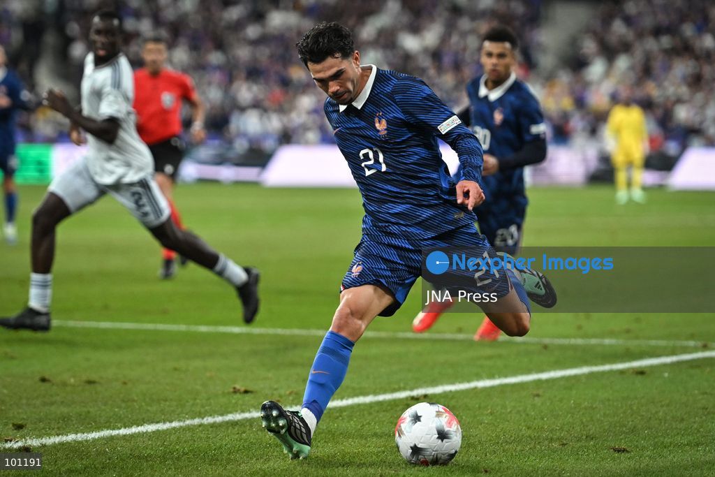 PARIS, FRANCE - OCTOBER 2, 2026: French midfielder Lucas Da Cunha controls the ball during the Nations League football match between France and Italy at the Stade de France stadium in Saint Denis near Paris on October 2, 2026. Photo by Firas Abdullah / JNA Press (Photo by Firas Abdullah/JNA Press via Nexpher Images)