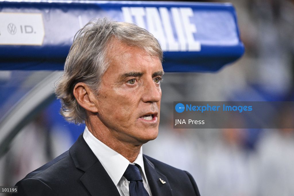 PARIS, FRANCE - OCTOBER 2, 2026: Italian national football team head coach Roberto Mancini during the Nations League football match between France and Italy at the Stade de France stadium in Saint Denis near Paris on October 2, 2026. Photo by Firas Abdullah / JNA Press (Photo by Firas Abdullah/JNA Press via Nexpher Images)
