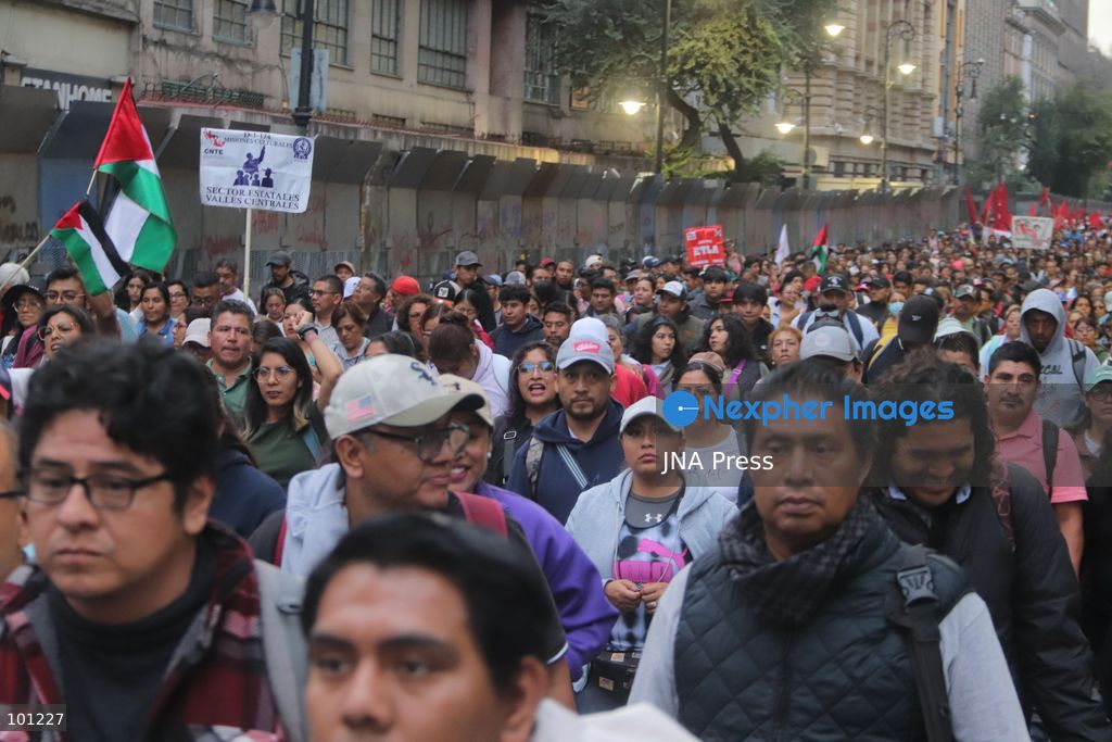 MEXICO CITY, MEXICO, OCTOBER 2, 2026: Thousands of people march through Mexico City to commemorate the 58th anniversary of the Tlatelolco student massacre of October 2, 1968. Students, survivors and social organizations marched from the Plaza de las Tres Culturas toward the Zocalo, demanding justice and accountability for the killing of student demonstrators by Mexican security forces in 1968. Photo: Carlos Santiago / JNA Press. (Photo by Carlos Santiago/JNA Press via Nexpher Images)