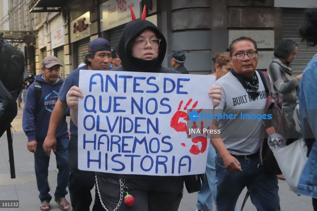 MEXICO CITY, MEXICO, OCTOBER 2, 2026: Thousands of people march through Mexico City to commemorate the 58th anniversary of the Tlatelolco student massacre of October 2, 1968. Students, survivors and social organizations marched from the Plaza de las Tres Culturas toward the Zocalo, demanding justice and accountability for the killing of student demonstrators by Mexican security forces in 1968. Photo: Carlos Santiago / JNA Press. (Photo by Carlos Santiago/JNA Press via Nexpher Images)