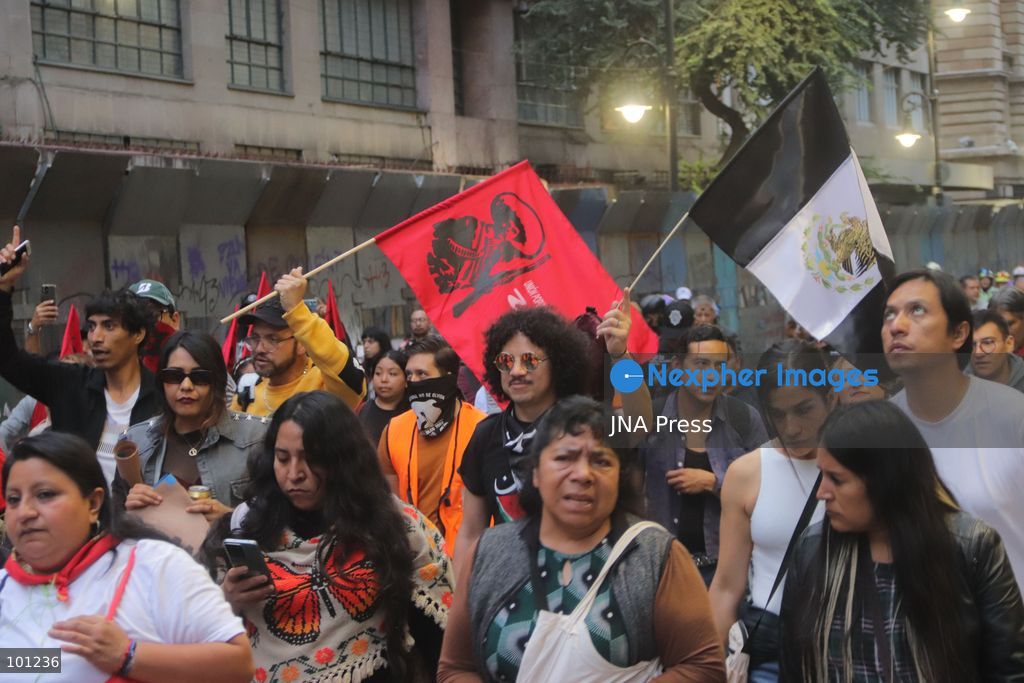 MEXICO CITY, MEXICO, OCTOBER 2, 2026: Thousands of people march through Mexico City to commemorate the 58th anniversary of the Tlatelolco student massacre of October 2, 1968. Students, survivors and social organizations marched from the Plaza de las Tres Culturas toward the Zocalo, demanding justice and accountability for the killing of student demonstrators by Mexican security forces in 1968. Photo: Carlos Santiago / JNA Press. (Photo by Carlos Santiago/JNA Press via Nexpher Images)