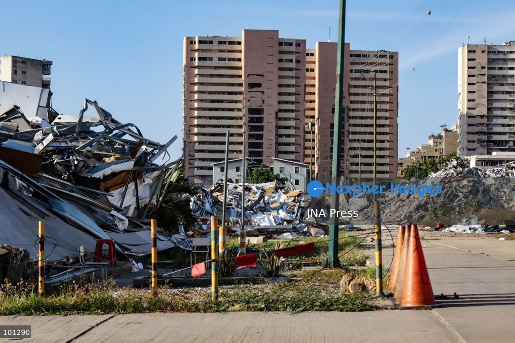 LA GUAIRA, VENEZUELA, OCTOBER 3, 2026: Debris, twisted metal and damaged structures remain in parts of La Guaira 100 days after the June 24 earthquake devastated communities along Venezuela's Caribbean coast. While major roads in areas including Los Corales, Caraballeda and Caribe have been cleared, extensive debris and damaged infrastructure remain in some residential areas, including the heavily affected Hugo Chavez housing complex. The scenes highlight the continuing recovery and reconstruction challenges three months after the disaster. Photo by Mario Flores/ JNA Press. (Photo by Mario Flores/JNA Press via Nexpher Images)