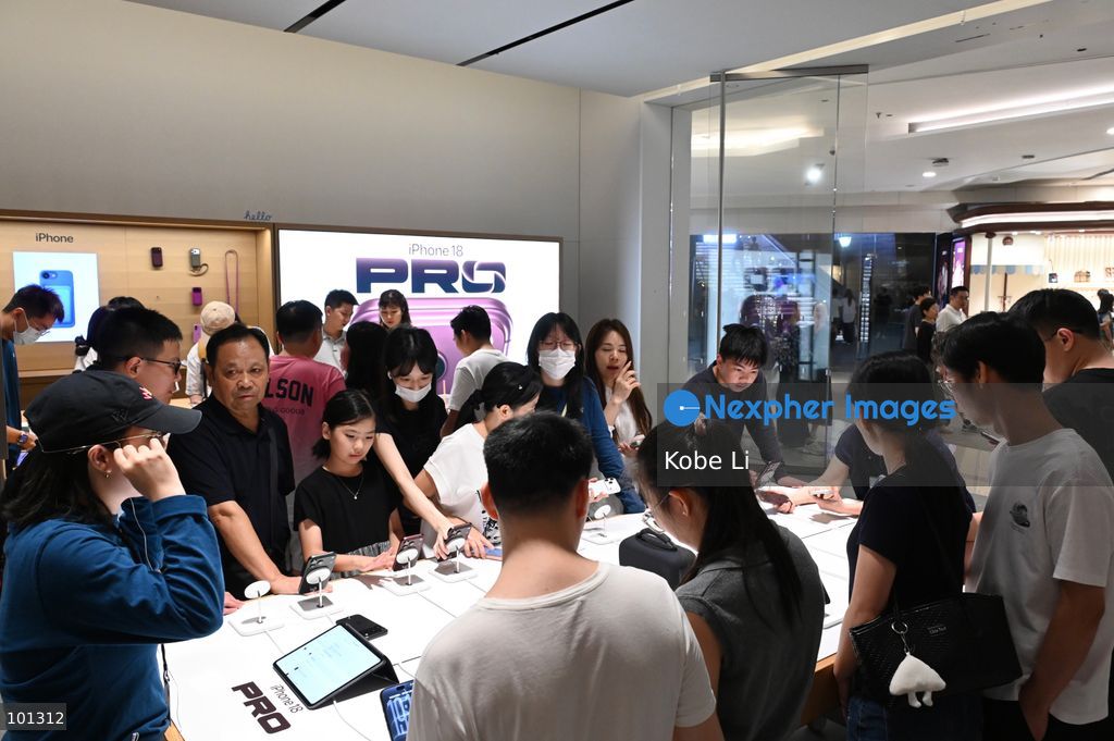 Visitors visiting a Apple Store on October 3, 2026 in Shenzhen, China. (Photo by Kobe Li/Nexpher Images)
