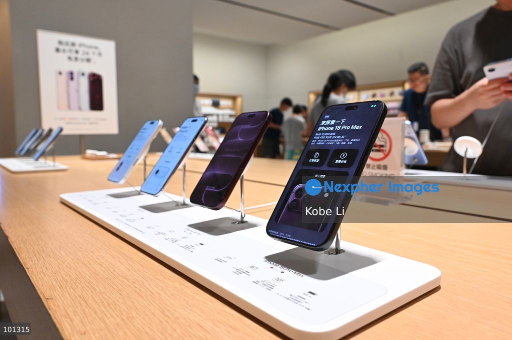 iPhone 18 Pro Max displaying a Apple Store on October 3, 2026 in Shenzhen, China. (Photo by Kobe Li/Nexpher Images)