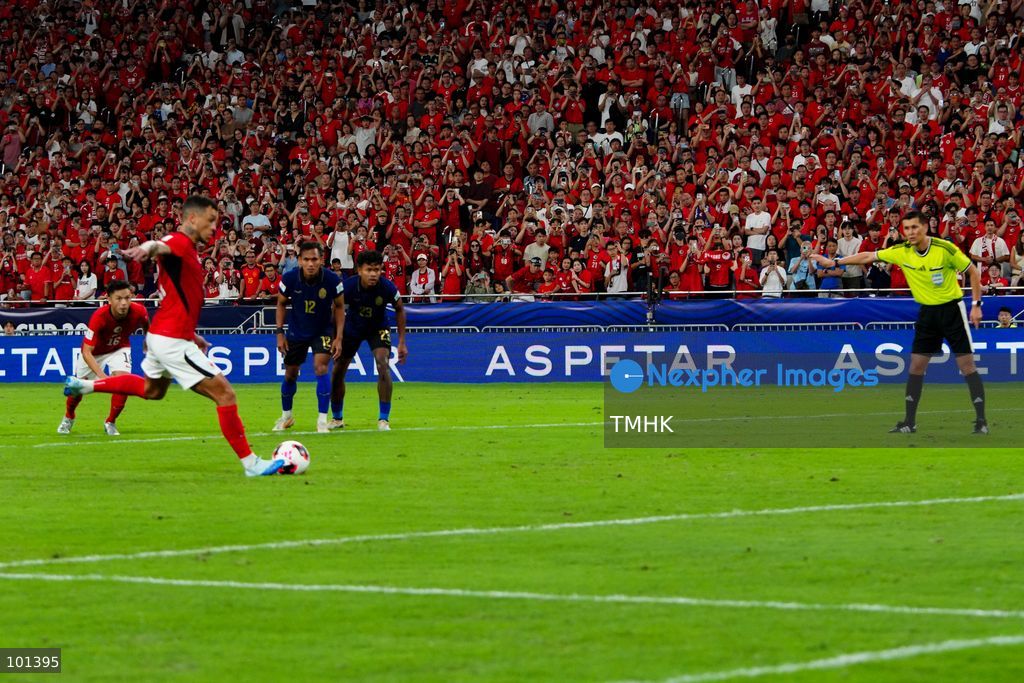 A general view during the second half of the FIFA ASEAN Challenge Cup final between Hong Kong, China and Cambodia at Kai Tak Stadium in Hong Kong on October 3, 2026. (Photo by Zulu Lo/TMHK via Nexpher Images)