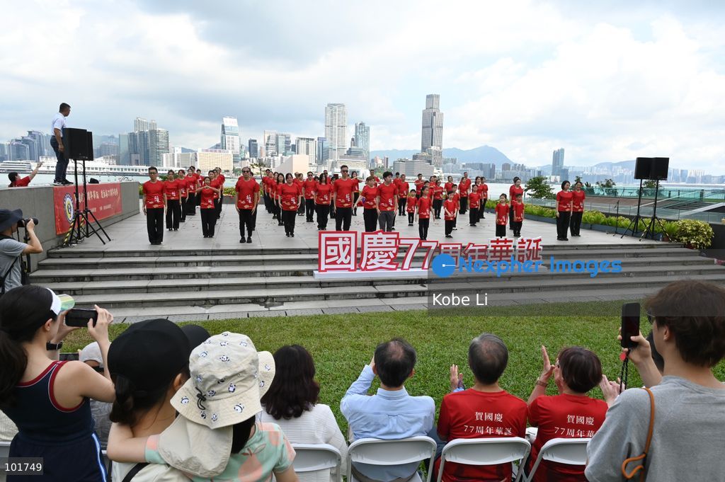 People demonstrating Wing Chun Kung Fu at an event on October 4, 2026 in Hong Kong. (Photo by Kobe Li/Nexpher Images)