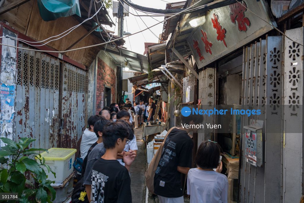 People lining up at Wing Wah Cafe at Cha Kwo Ling Village on October 4, 2026 in Hong Kong. Two traditional “Bing Sutt” style restaurants at Cha Kwo Ling Village will shut down after today. (Photo by Vernon Yuen/Nexpher Images)