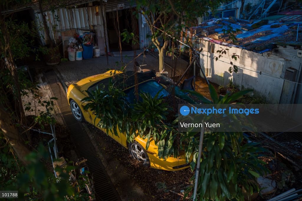 A Porsche sport car at Cha Kwo Ling Village on October 4, 2026 in Hong Kong. (Photo by Vernon Yuen/Nexpher Images)