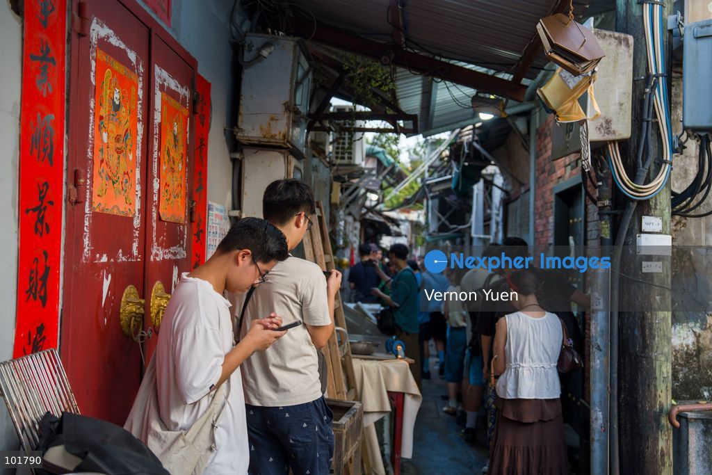 People lining up at Wing Wah Cafe at Cha Kwo Ling Village on October 4, 2026 in Hong Kong. Two traditional “Bing Sutt” style restaurants at Cha Kwo Ling Village will shut down after today. (Photo by Vernon Yuen/Nexpher Images)