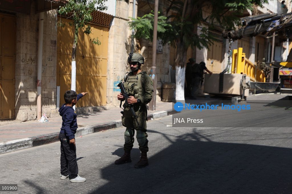 HEBRON, OCCUPIED WEST BANK, OCTOBER 4, 2026: Newly installed Israeli military gates are seen near entrances to Hebron's Old City as Israeli forces impose additional movement restrictions in the area. One of the new iron gates was installed in the Al-Zahid area, a key route connecting neighborhoods of the Old City and providing access toward the Ibrahimi Mosque. Local shop owner Badr al-Tamimi said the restrictions were affecting access to more than 1,000 commercial shops and over 500 homes in the area. Photo by Mosab Shawer / JNA Press. (Photo by Mosab shawer/JNA Press via Nexpher Images)