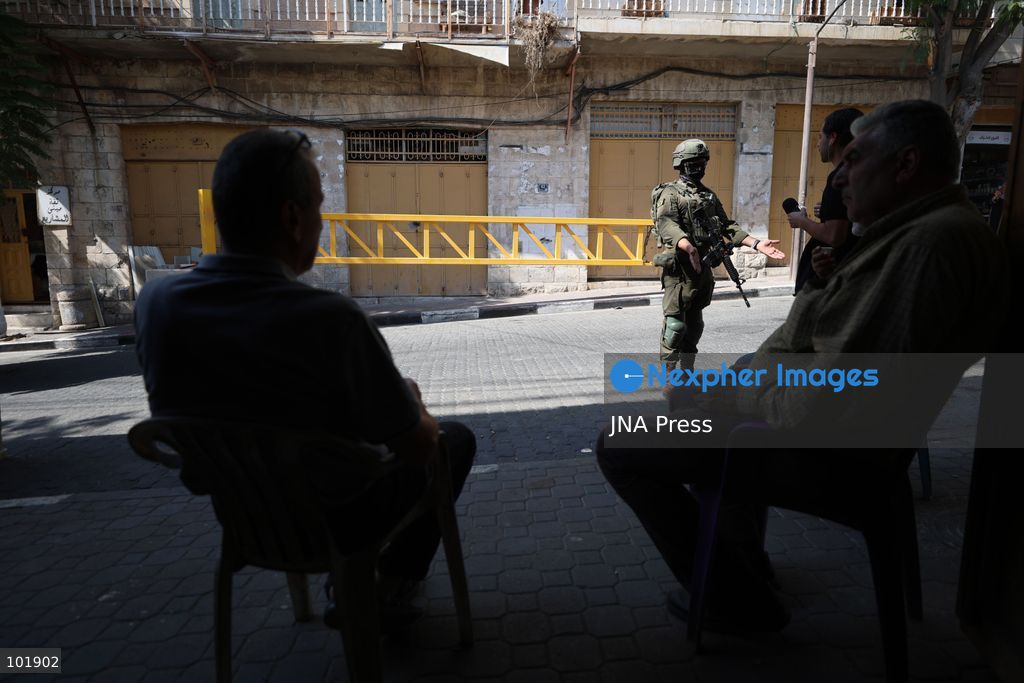 HEBRON, OCCUPIED WEST BANK, OCTOBER 4, 2026: Newly installed Israeli military gates are seen near entrances to Hebron's Old City as Israeli forces impose additional movement restrictions in the area. One of the new iron gates was installed in the Al-Zahid area, a key route connecting neighborhoods of the Old City and providing access toward the Ibrahimi Mosque. Local shop owner Badr al-Tamimi said the restrictions were affecting access to more than 1,000 commercial shops and over 500 homes in the area. Photo by Mosab Shawer / JNA Press. (Photo by Mosab shawer/JNA Press via Nexpher Images)
