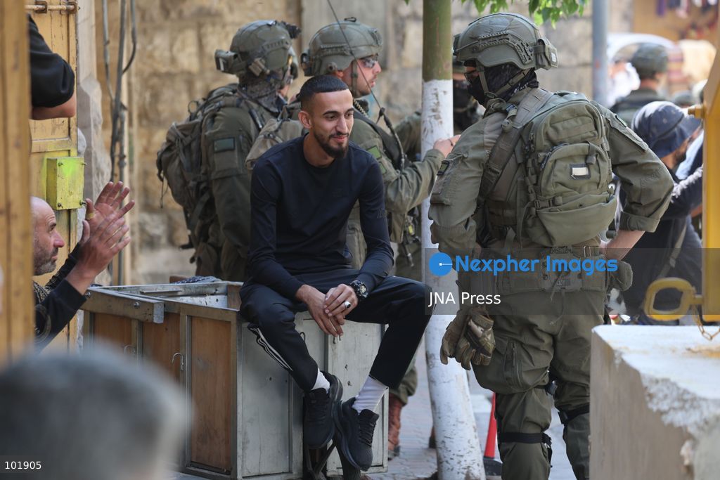HEBRON, OCCUPIED WEST BANK, OCTOBER 4, 2026: Newly installed Israeli military gates are seen near entrances to Hebron's Old City as Israeli forces impose additional movement restrictions in the area. One of the new iron gates was installed in the Al-Zahid area, a key route connecting neighborhoods of the Old City and providing access toward the Ibrahimi Mosque. Local shop owner Badr al-Tamimi said the restrictions were affecting access to more than 1,000 commercial shops and over 500 homes in the area. Photo by Mosab Shawer / JNA Press. (Photo by Mosab shawer/JNA Press via Nexpher Images)
