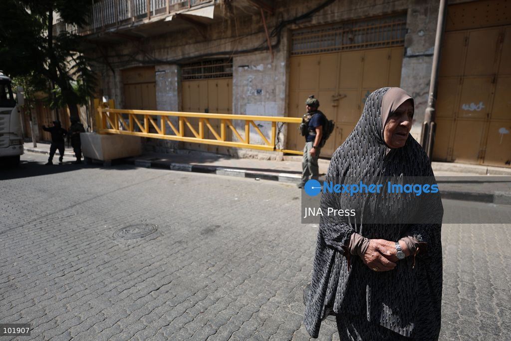 HEBRON, OCCUPIED WEST BANK, OCTOBER 4, 2026: Newly installed Israeli military gates are seen near entrances to Hebron's Old City as Israeli forces impose additional movement restrictions in the area. One of the new iron gates was installed in the Al-Zahid area, a key route connecting neighborhoods of the Old City and providing access toward the Ibrahimi Mosque. Local shop owner Badr al-Tamimi said the restrictions were affecting access to more than 1,000 commercial shops and over 500 homes in the area. Photo by Mosab Shawer / JNA Press. (Photo by Mosab shawer/JNA Press via Nexpher Images)