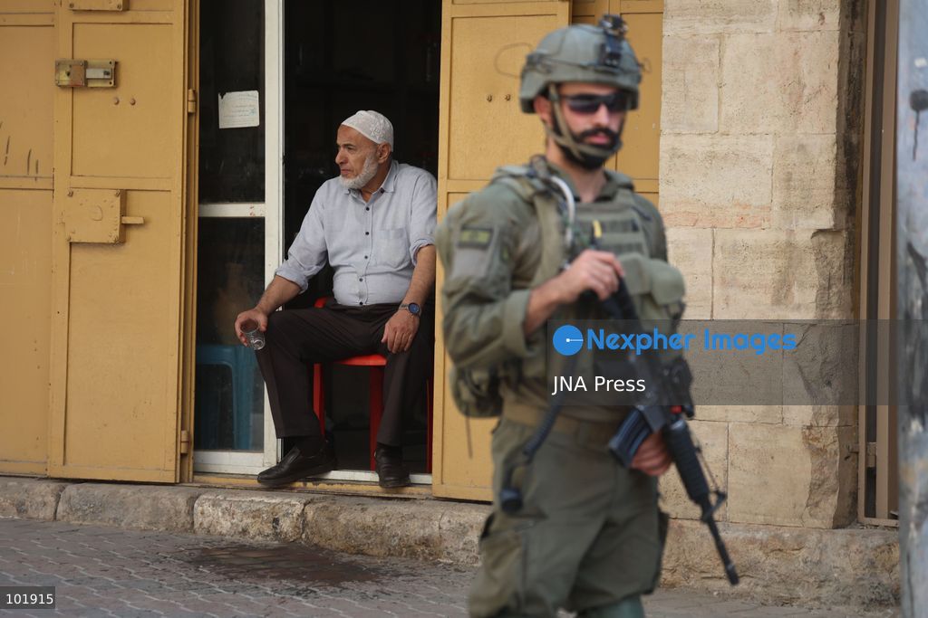 HEBRON, OCCUPIED WEST BANK, OCTOBER 4, 2026: Newly installed Israeli military gates are seen near entrances to Hebron's Old City as Israeli forces impose additional movement restrictions in the area. One of the new iron gates was installed in the Al-Zahid area, a key route connecting neighborhoods of the Old City and providing access toward the Ibrahimi Mosque. Local shop owner Badr al-Tamimi said the restrictions were affecting access to more than 1,000 commercial shops and over 500 homes in the area. Photo by Mosab Shawer / JNA Press. (Photo by Mosab shawer/JNA Press via Nexpher Images)