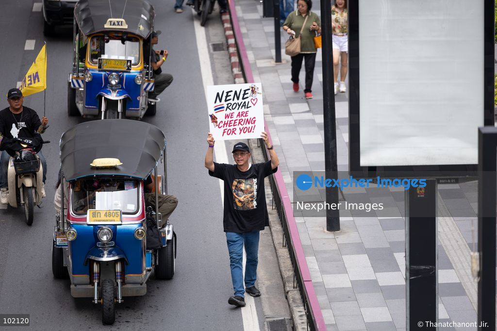 BANGKOK, THAILAND — October 4, 2026: Fans gathered in large numbers at Siam to welcome Nene Royal (Nene Pornnappan), creating a lively atmosphere as supporters came to attend the event and show their support for the artist.

The area around Siam was filled with fans waiting to meet Nene and capture memorable moments during the event. The gathering brought a vibrant atmosphere to one of Bangkok’s busiest shopping districts. (Photo by Nexpher Images/Nexpher Images)