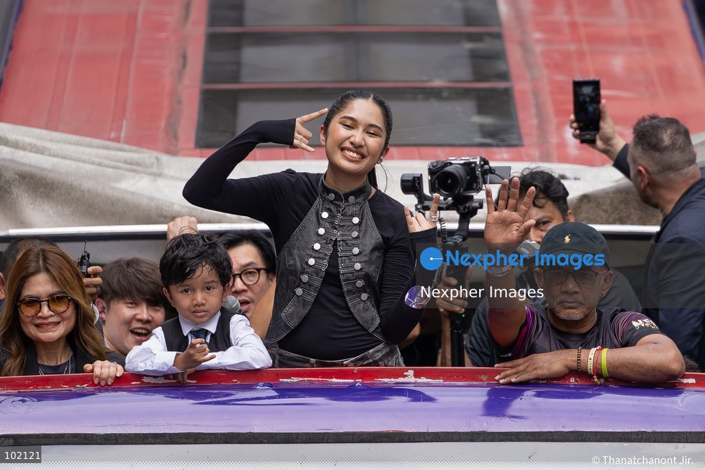 BANGKOK, THAILAND — October 4, 2026: Fans gathered in large numbers at Siam to welcome Nene Royal (Nene Pornnappan), creating a lively atmosphere as supporters came to attend the event and show their support for the artist.
The area around Siam was filled with fans waiting to meet Nene and capture memorable moments during the event. The gathering brought a vibrant atmosphere to one of Bangkok’s busiest shopping districts. (Photo by Nexpher Images/Nexpher Images)