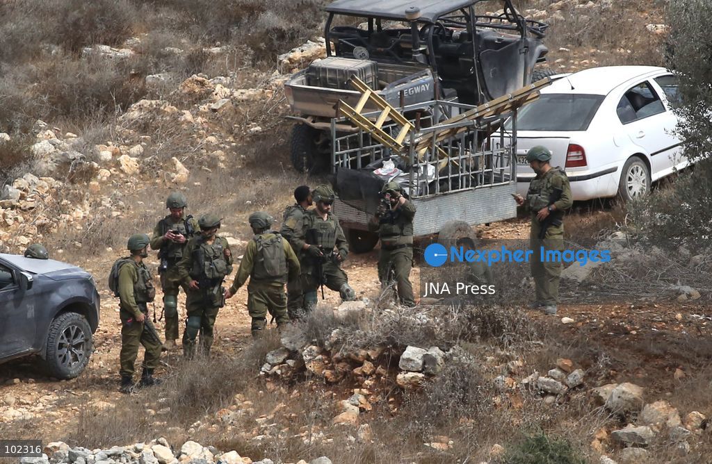 AQRABA, OCCUPIED WEST BANK, OCTOBER 6, 2026: Palestinian farmers come under attack by Israeli settlers while harvesting olives in the village of Aqraba, south of Nablus. Several Palestinians were wounded after settlers opened fire and assaulted farmers during the harvest, according to Palestinian reports. Israeli forces later detained a Palestinian farmer at the scene, according to information provided by the photographer. The Israeli military had not immediately commented on the reported shooting. Photo by Nedal Shtieh/ JNA Press. (Photo by Nedal Shtieh/JNA Press via Nexpher Images)
