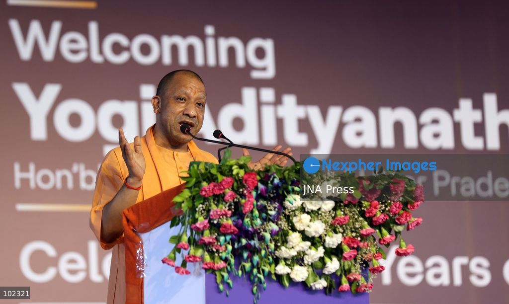 LUCKNOW, INDIA, OCTOBER 6, 2026: Uttar Pradesh Chief Minister Yogi Adityanath attends an event marking the 10th anniversary of HCLTech's operations at HCL IT City in Lucknow. During the event, HCL Group announced a planned investment of 5 billion rupees to expand the IT City, while HCLTech announced an initiative to train 1,000 students in Uttar Pradesh in artificial intelligence and related technologies. Photo by Jitendra Prakash / JNA Press. (Photo by Jitendra Prakash/JNA Press via Nexpher Images)