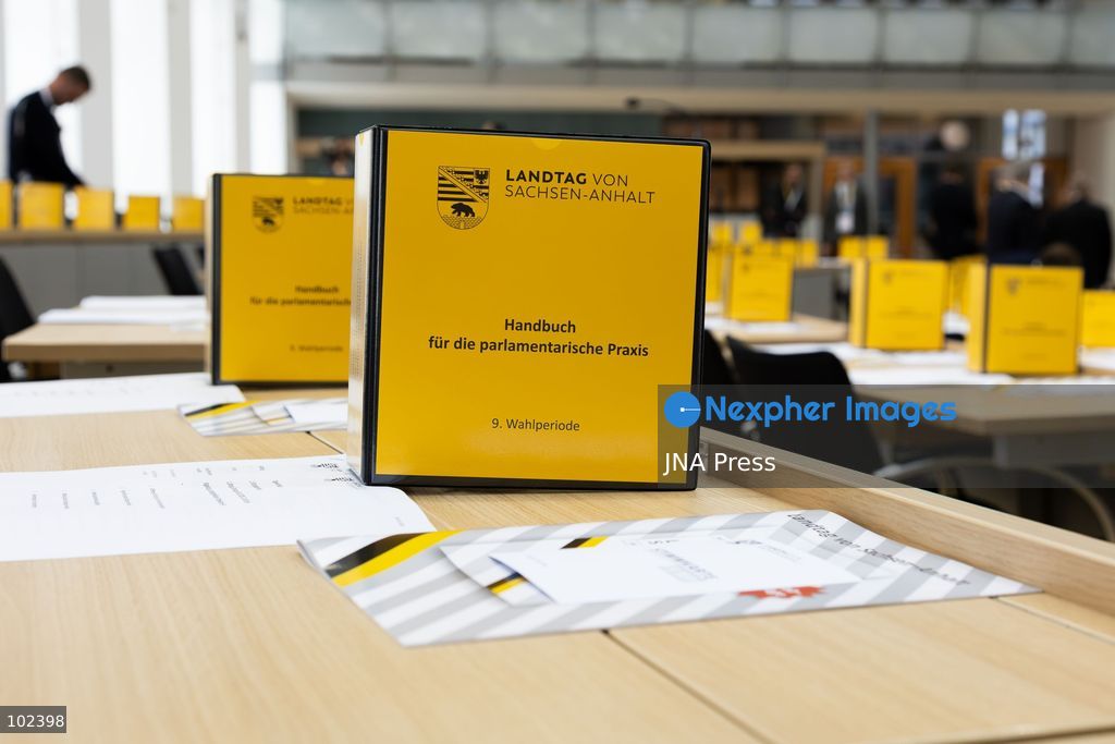 MAGDEBURG, GERMANY, OCTOBER 6, 2026: Lawmakers attend the inaugural session of the newly elected Saxony-Anhalt state parliament in Magdeburg following the September state election, in which the far-right Alternative for Germany (AfD) emerged as the largest party. AfD lawmaker Tobias Rausch was elected president of the state parliament with 48 votes, becoming the first AfD politician to hold the presidency of a German state parliament. Photo by Somaya Abdelrahman/ JNA Press. (Photo by Somaya Abdelrahman/JNA Press via Nexpher Images)